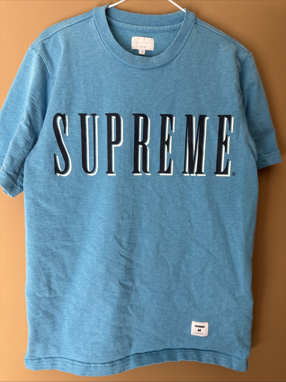 Supreme Ss16 Heather Cyan Sports Tee Medium With Receipt gallery