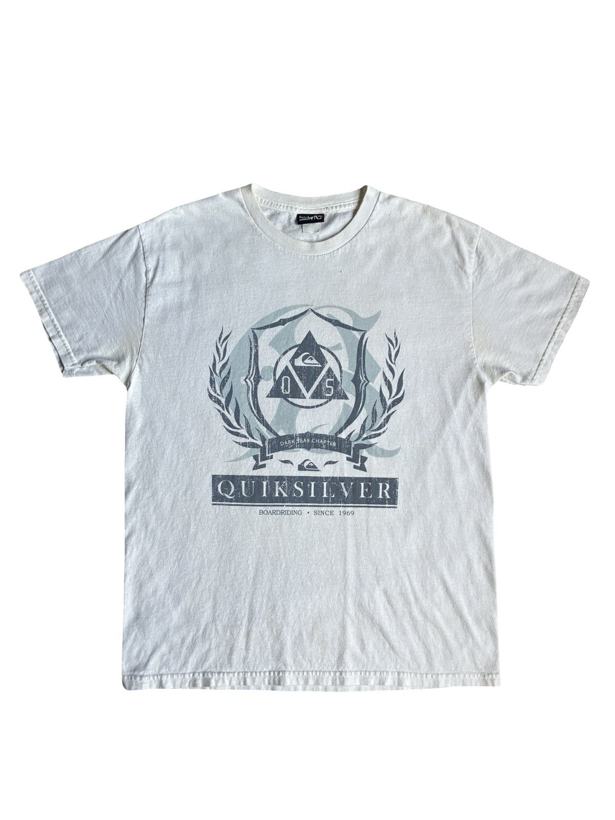 Vintage Y2K Quicksilver Graphic Short Sleeved Surf T-Shirt Size L gallery