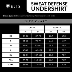 Ejis Men’s Crew Neck Long Sleeve Micro Modal Sweat Proof White Undershirt