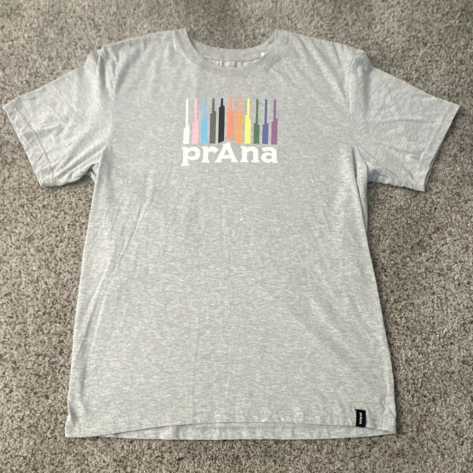 prAna “Pride Mountain” S/S T-Shirt, NWT – Men’s XL – Medium Heather Grey