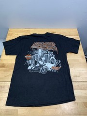 Harley Davidson Graphic Pocket Shirt Men M Black Detroit Music Cars Sports 13334