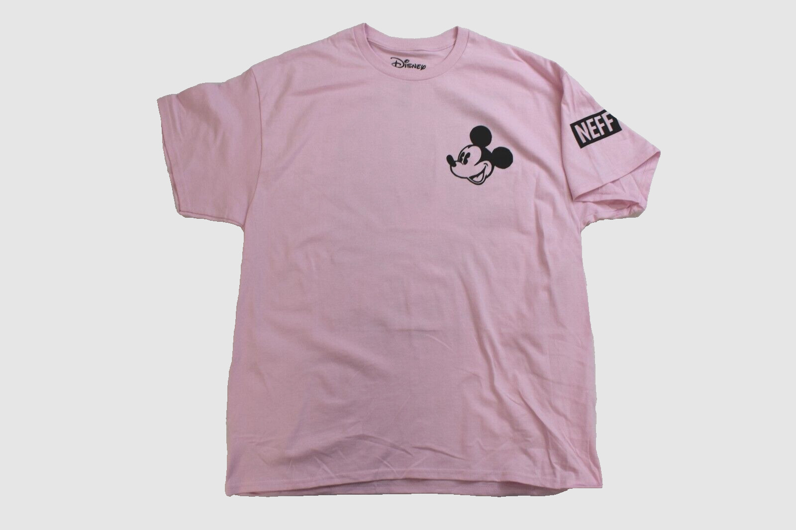 Neff x Disney Mens Mickey Mouse No Worries Double Sided Pink Shirt New S-XL gallery
