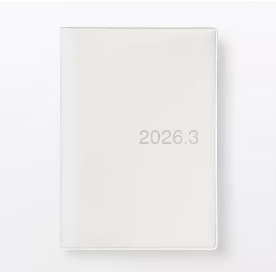 Muji Monthly Weekly Planner Schedule Book size A6 / B6 / A5 / B5 White / Grey