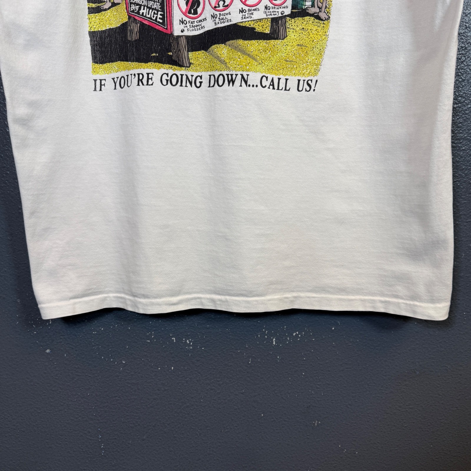 Big Johnson by Oneida Beach Patrol white single stitch vintage 90’ XL t-shirt gallery
