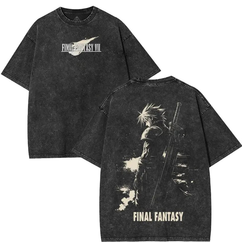Final Fantasy VII FF7 Vintage Graphic T Shirt Retro JRPG Gaming Tee gallery