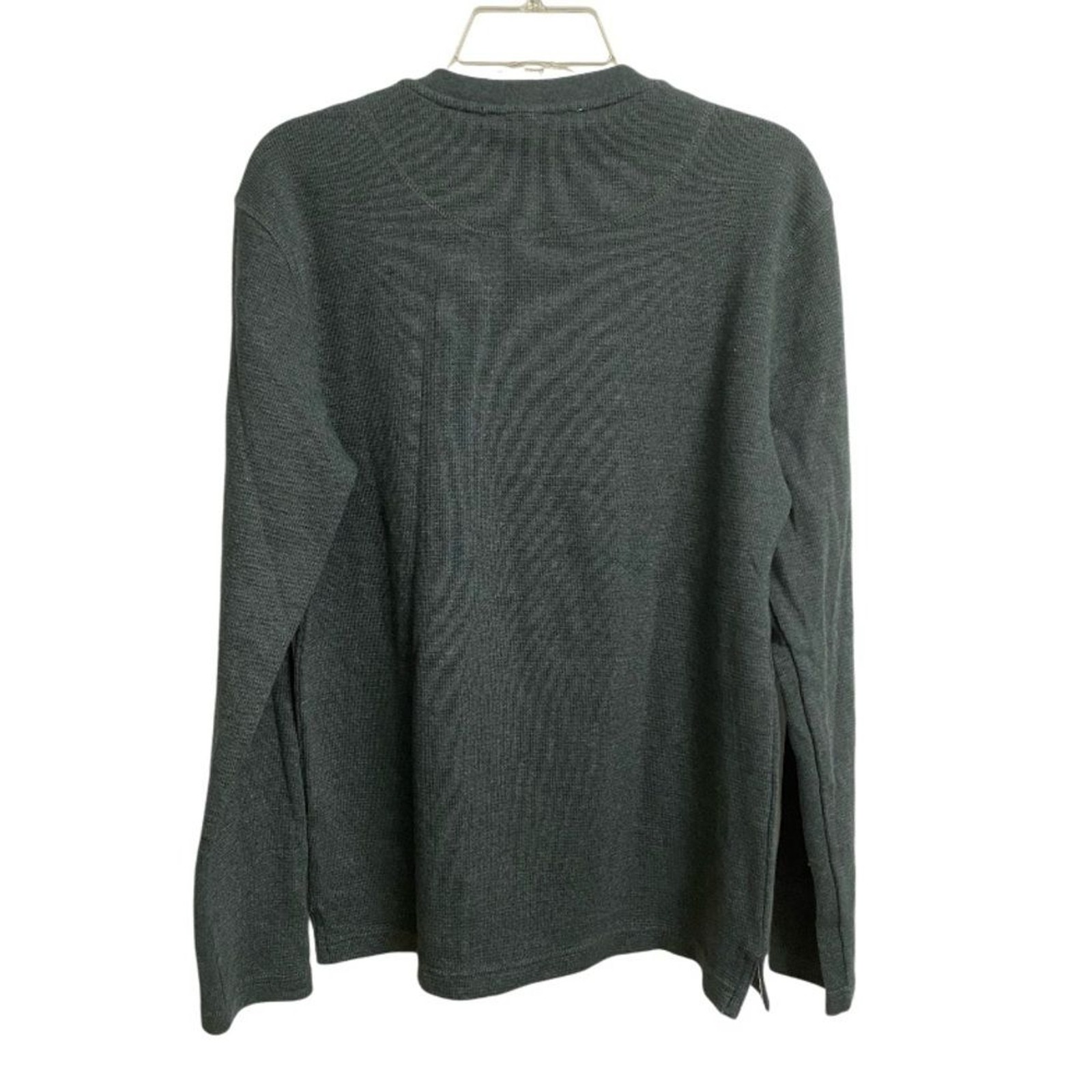 Weatherproof Vintage Men's Long Sleeve Henley Shirt Size M Pullover Green Preppy gallery