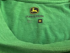 John Deere Since 1837 Graphic Print Shirt Green Tractors Tee Shirt Men Medium