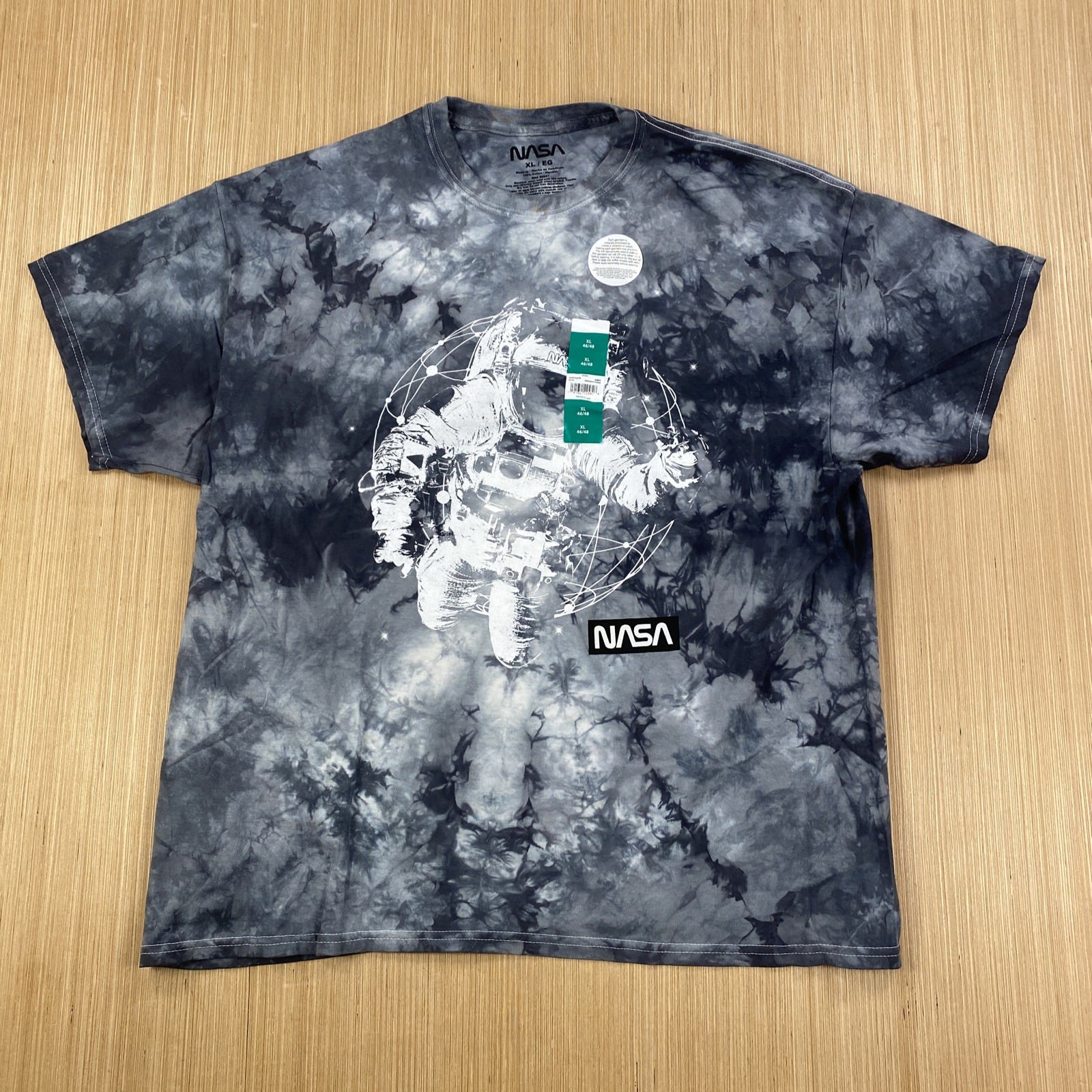 Nasa Shirt Mens xl gray tye dye astronaut outerspace graphic space suit ship gallery