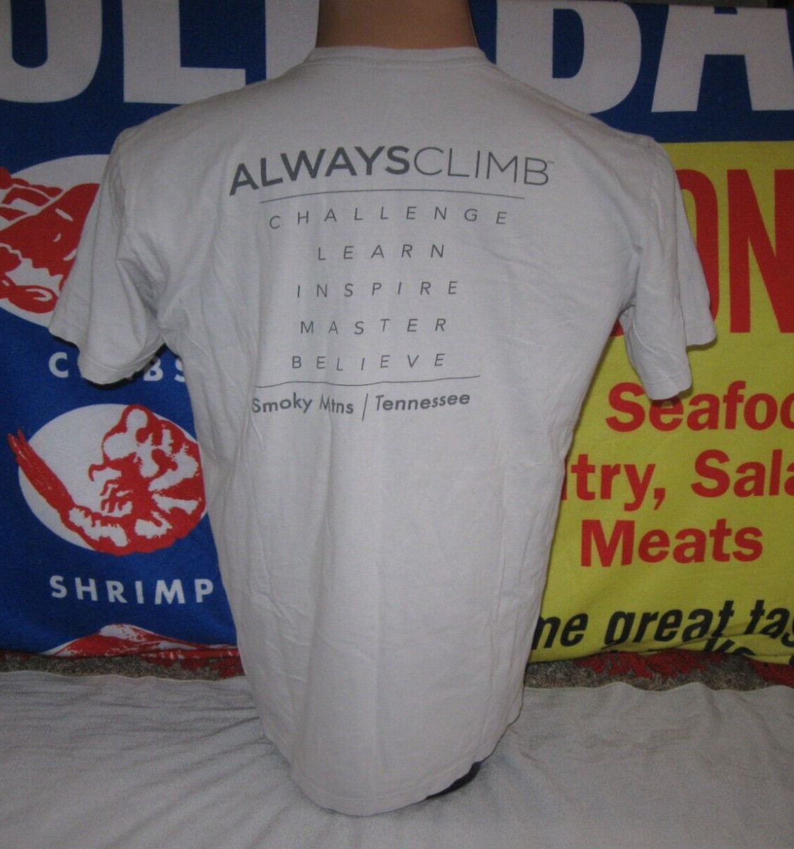 CLIMBWORKS SMOKEY Mountains Graphic T Shirt Large Mens Adult Zip Line GATLINBURG gallery