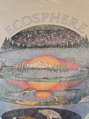 Vtg 90s American Eagle Ecosphere Nature Outdoor Animals Graphic T Shirt Size M