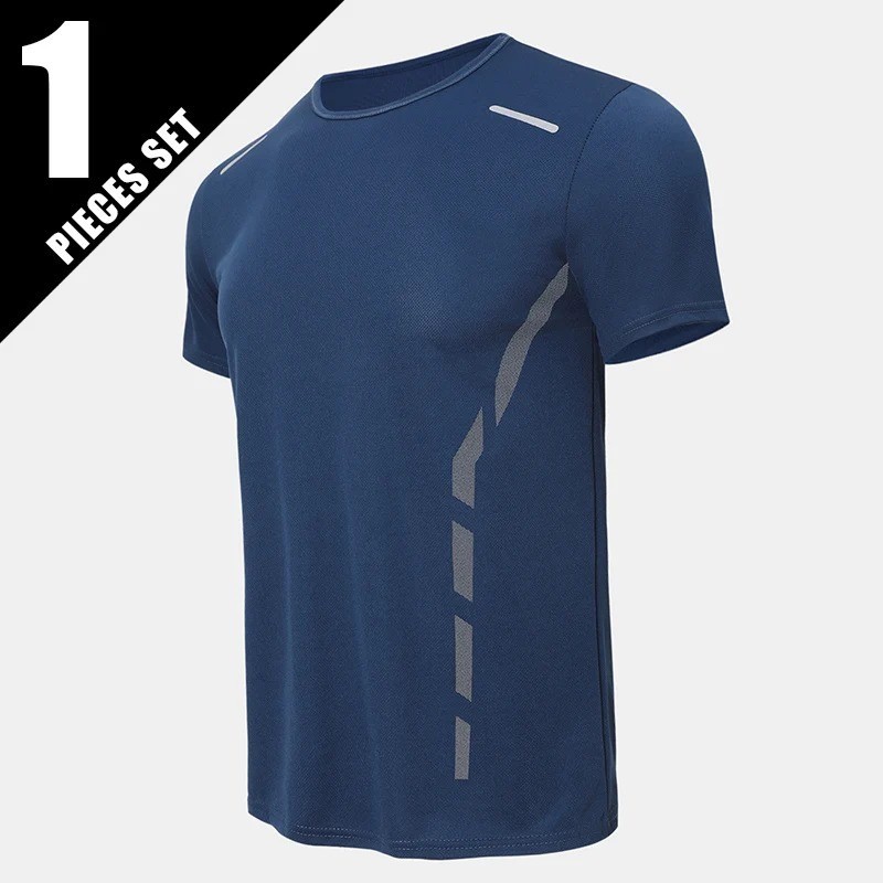 1/4 Pcs Mens T-Shirt Sport Gym Training Tee Fitness Running Top Jogging Boxing