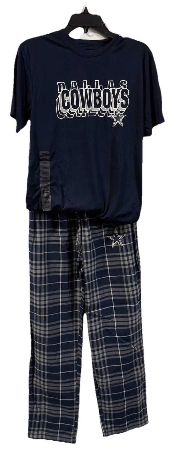 MENS Dallas Cowboys NFL Team Apparel S/S Pajama Set-XXLARGE