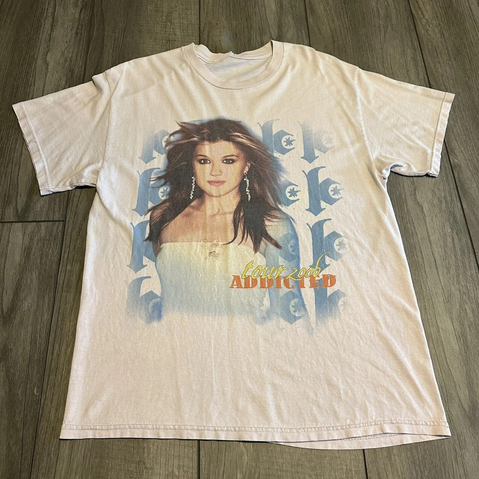 Kelly Clarkson Addicted Tour Unisex T-Shirt All Size S To 5XL White SN127