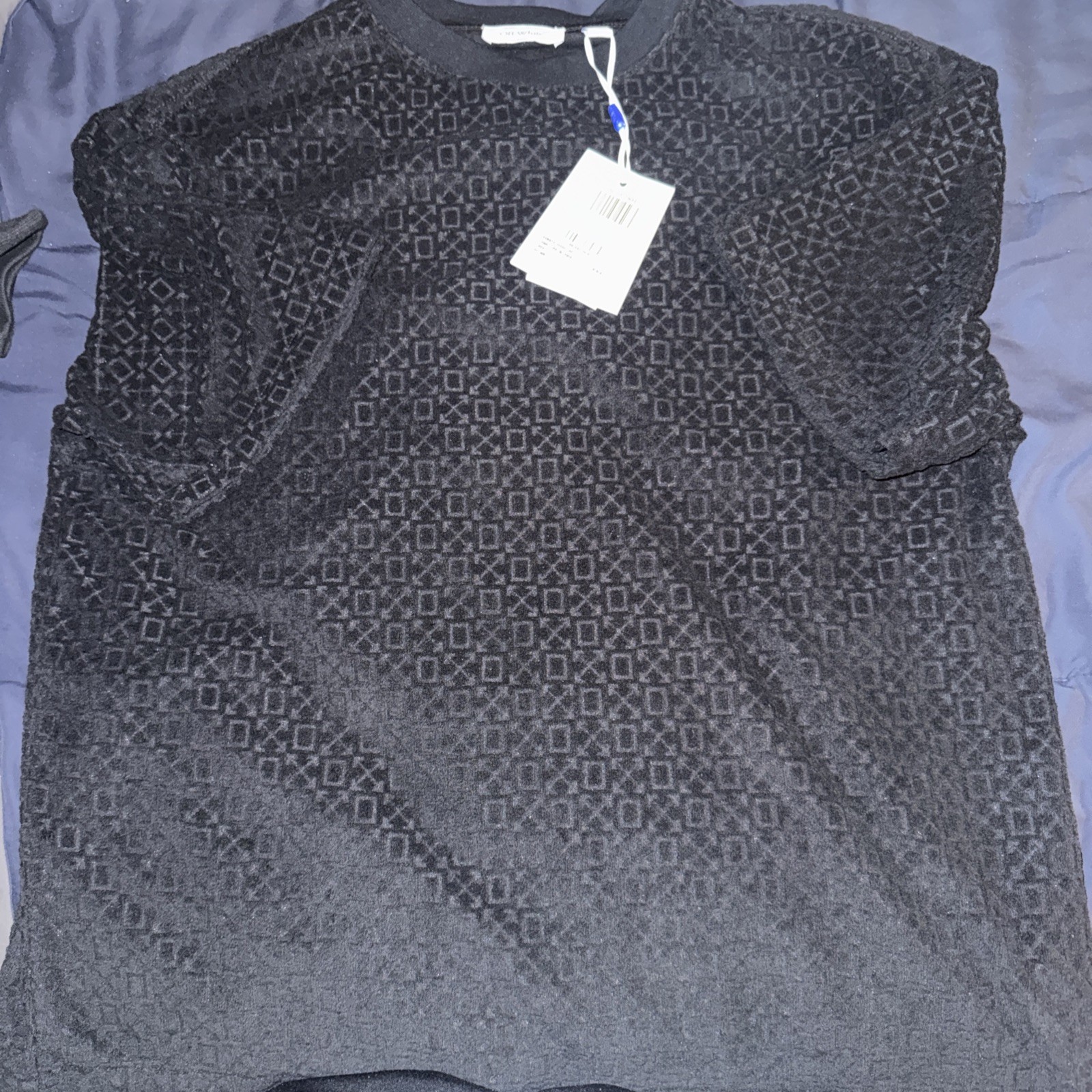 Off-white Towel Terry All Over Logo Tee Short Sleeve Men’s Size Small gallery