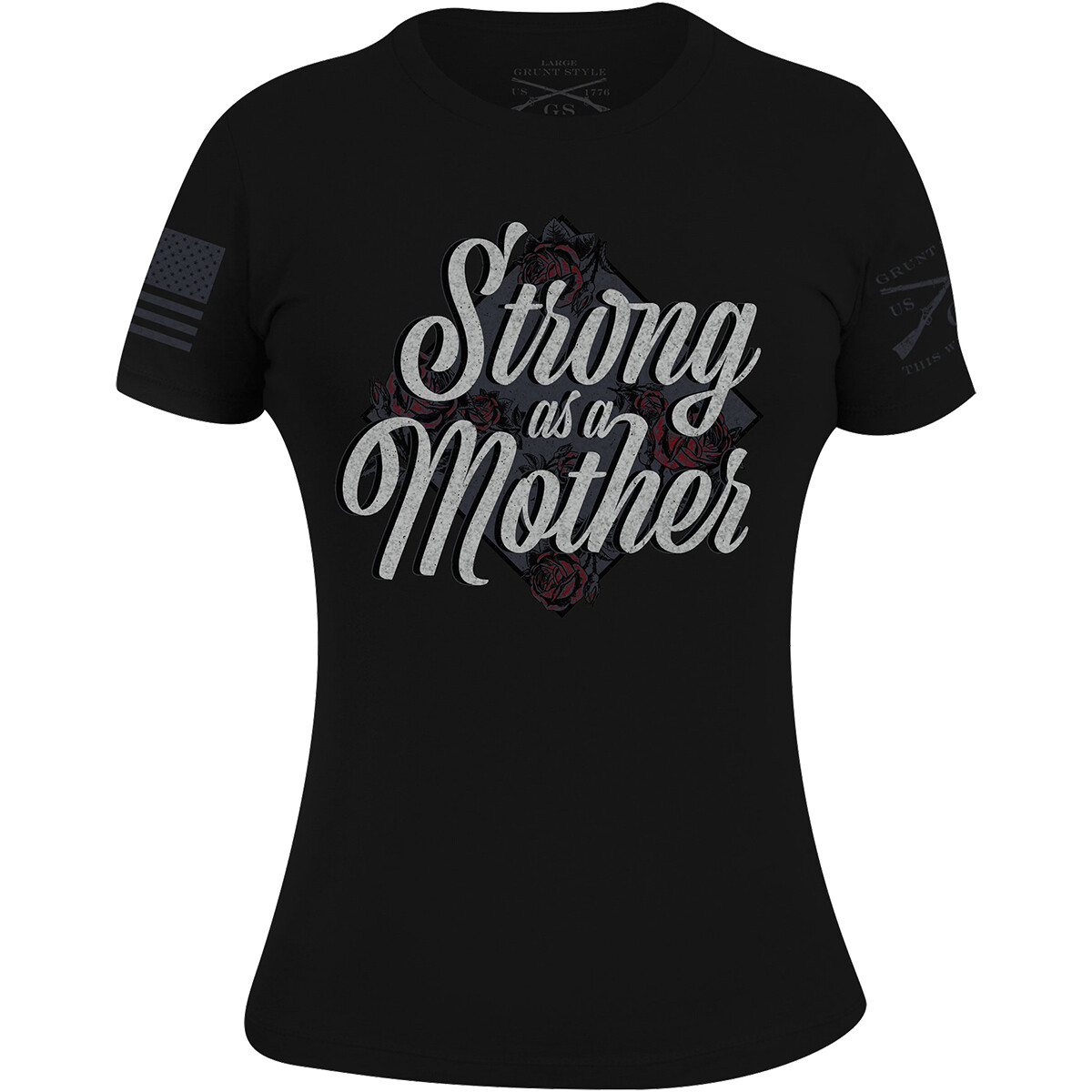 Grunt Style Women's Strong As A Mother T-Shirt - Black gallery