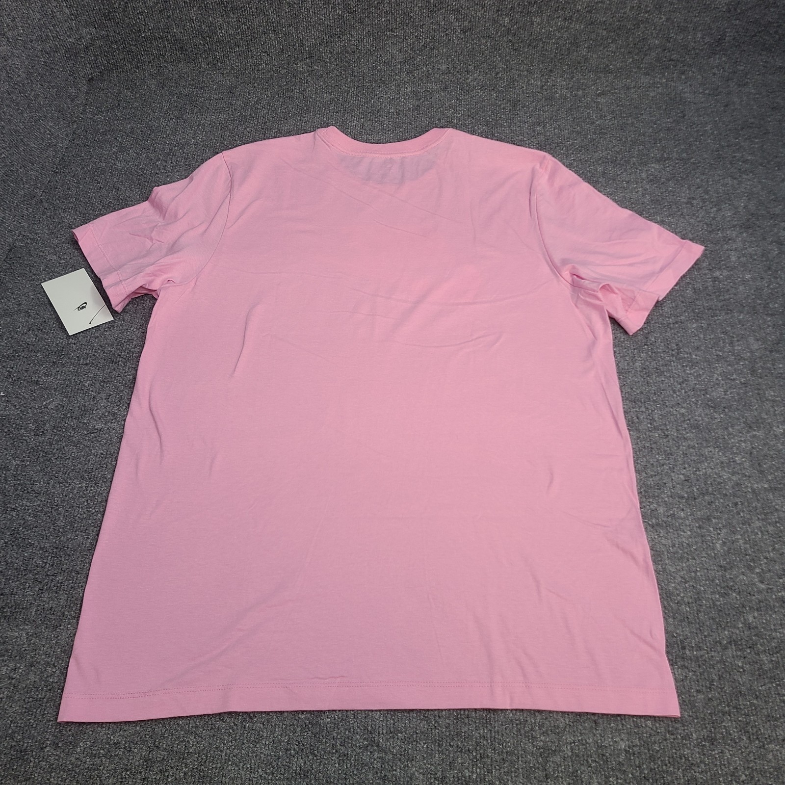 Nike Shirt Mens Large Pink White Futura Logo Sportswear Lightweight Cotton Tee gallery