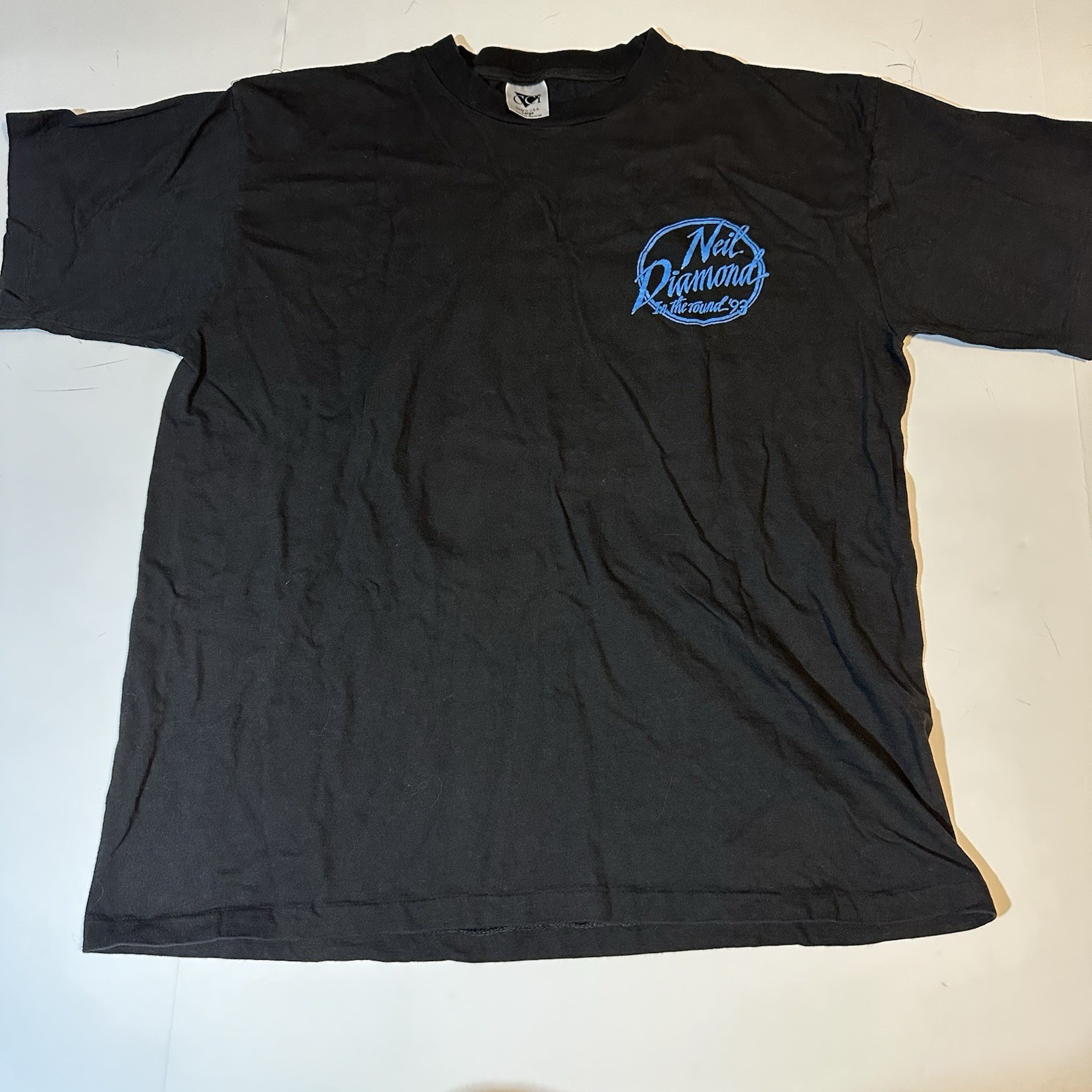 Vtg 1993 Neil Diamond In The Round Concert T-Shirt Single Stitch Glitter Sz L