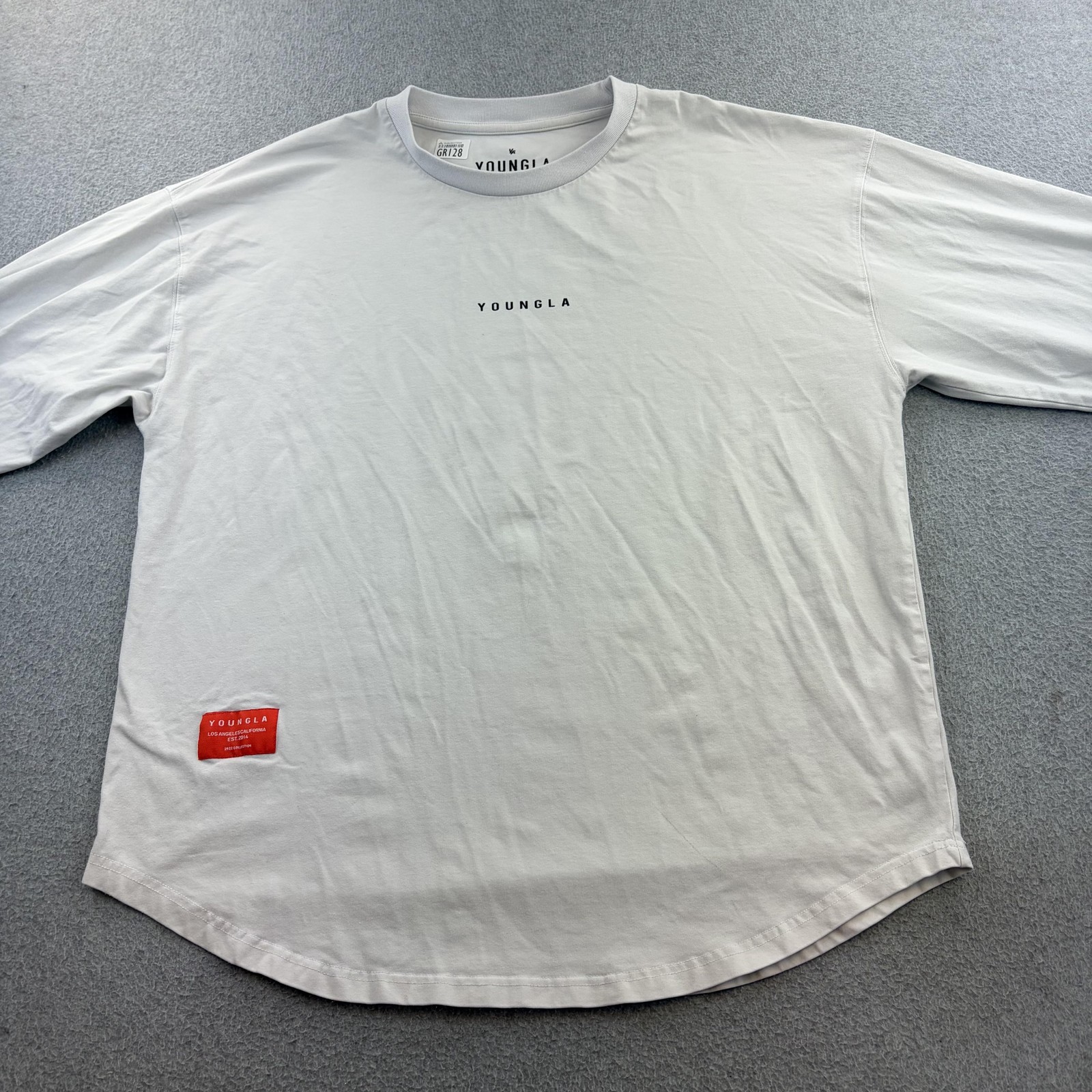 YoungLA Shirt Mens Large White Samurai Graphic Long Sleeve Tee Casual Adult gallery