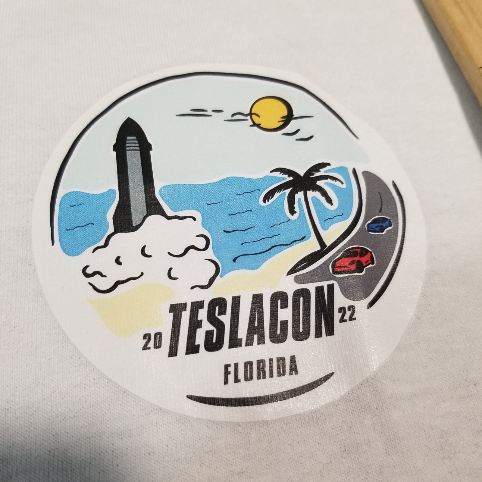 2022 FLORIDA TESLACON T-SHIRT MENS LARGE HANES ECOSMART TAG gallery