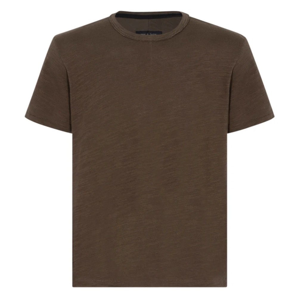 Rag & Bone Mens Classic Flame Short Sleeve Crew Neck Cotton Pull On Tee Shirt gallery