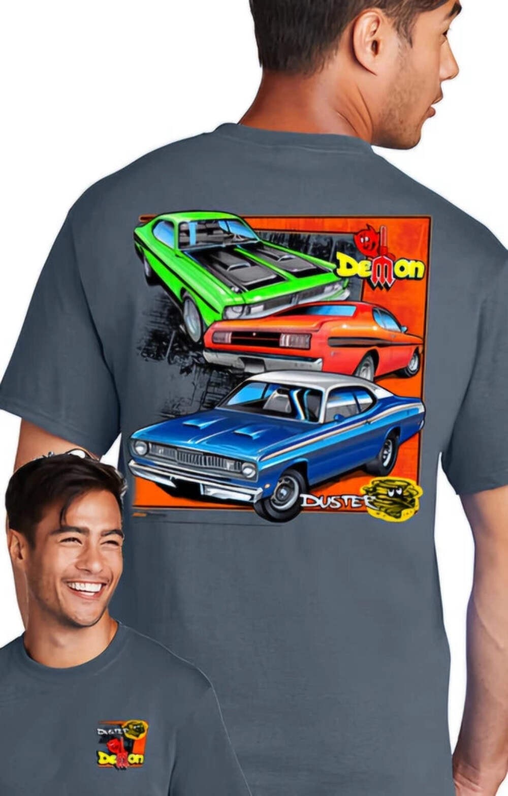 Demon/Duster Mens T Shirt Plymouth/Dodge/Mopar Johny Rockstar Brand gallery
