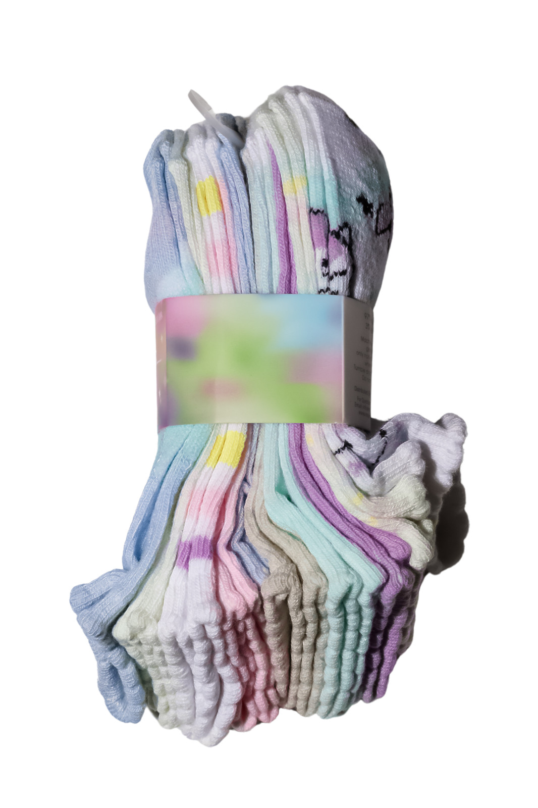 Sam & Olivia Girls No Show Socks 10 Pairs Multicolor Size 10-4 Youth