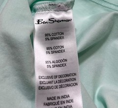 Ben Sherman Men’s Slim-Fit Crew Neck Cotton Stretch Pocket T-Shirt Mint Green XL
