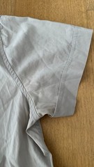 Gucci Luxury Short Sleeve Button Up Shirt Men’s 15 3/4 (40) Gray Made in Italy