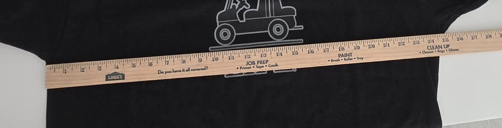 Fort Life Fort Wilderness Golf Cart Looping 2XL Unisex Black Gray DTG transfer gallery