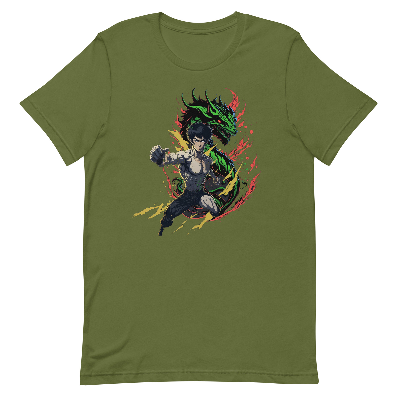 Bruce Lee Anime Dragon Unisex t-shirt
