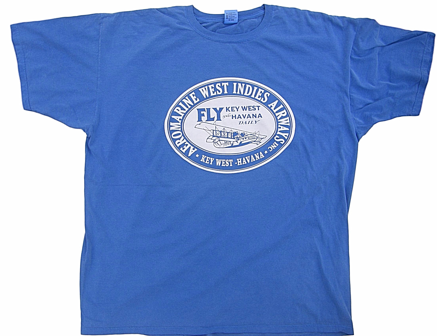 New Caribbean Hobo t-shirt Aeromarine oval key west island Havana Cuba tropical