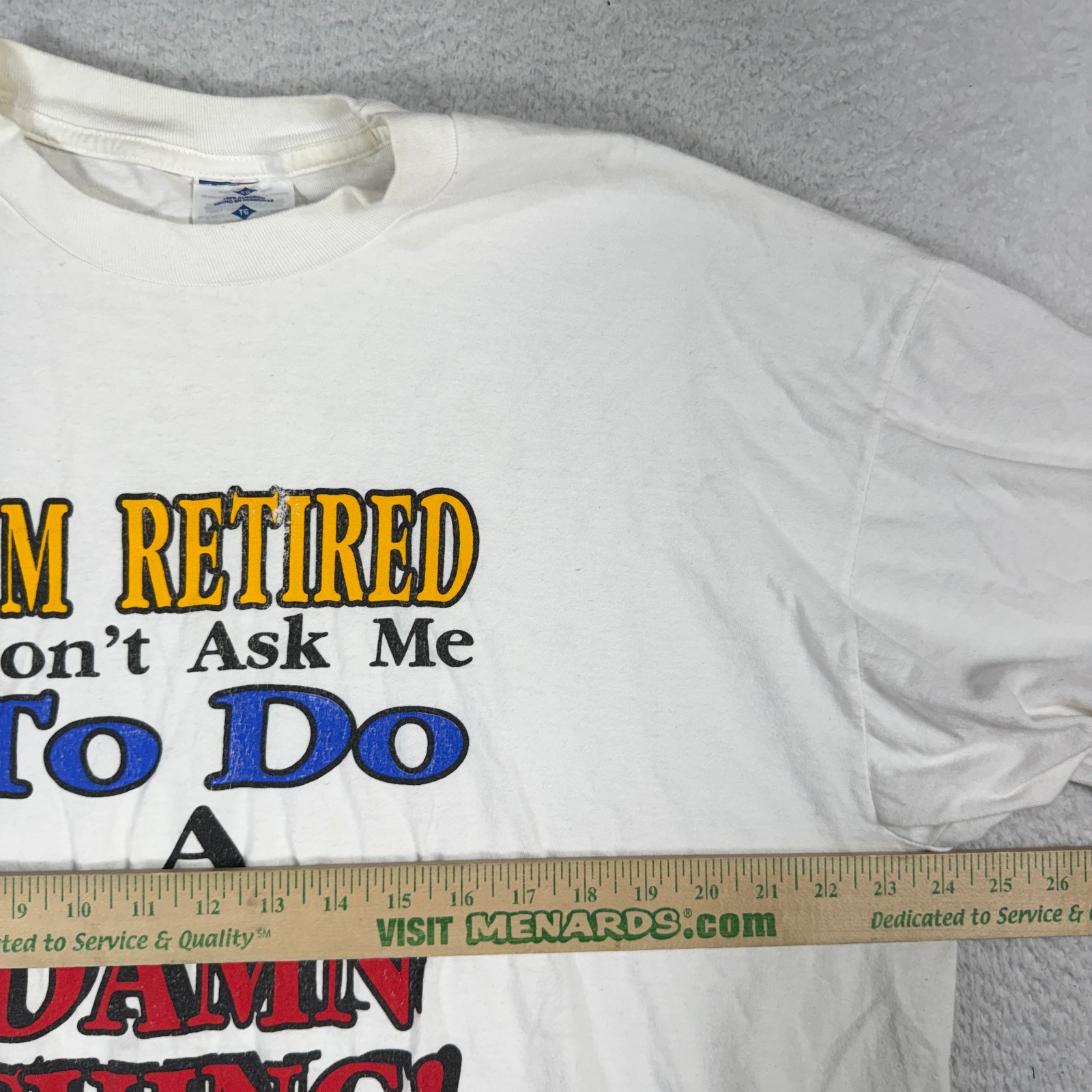 Vintage 90s Retired Don’t Ask Me Tshirt Funny Grandpa Ironic Sarcasm Dad Joke XL gallery