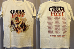 Greta Van Fleet 2018 World Tour 2sides T-shirt S to 5XL NZL470