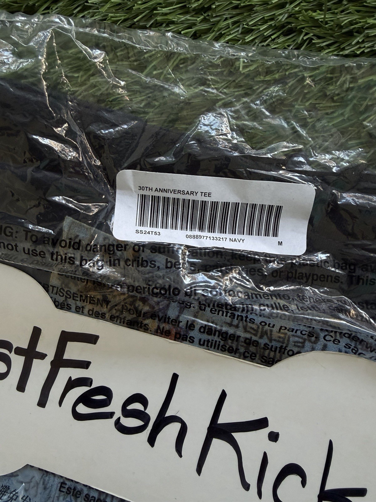 Supreme 30th Anniversary First Tee (SS24) Navy Brand New 100% Authentic Size M gallery