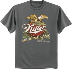 Killer genuine dank weed pot cannabis shirt 420 funny saying t-shirt for men