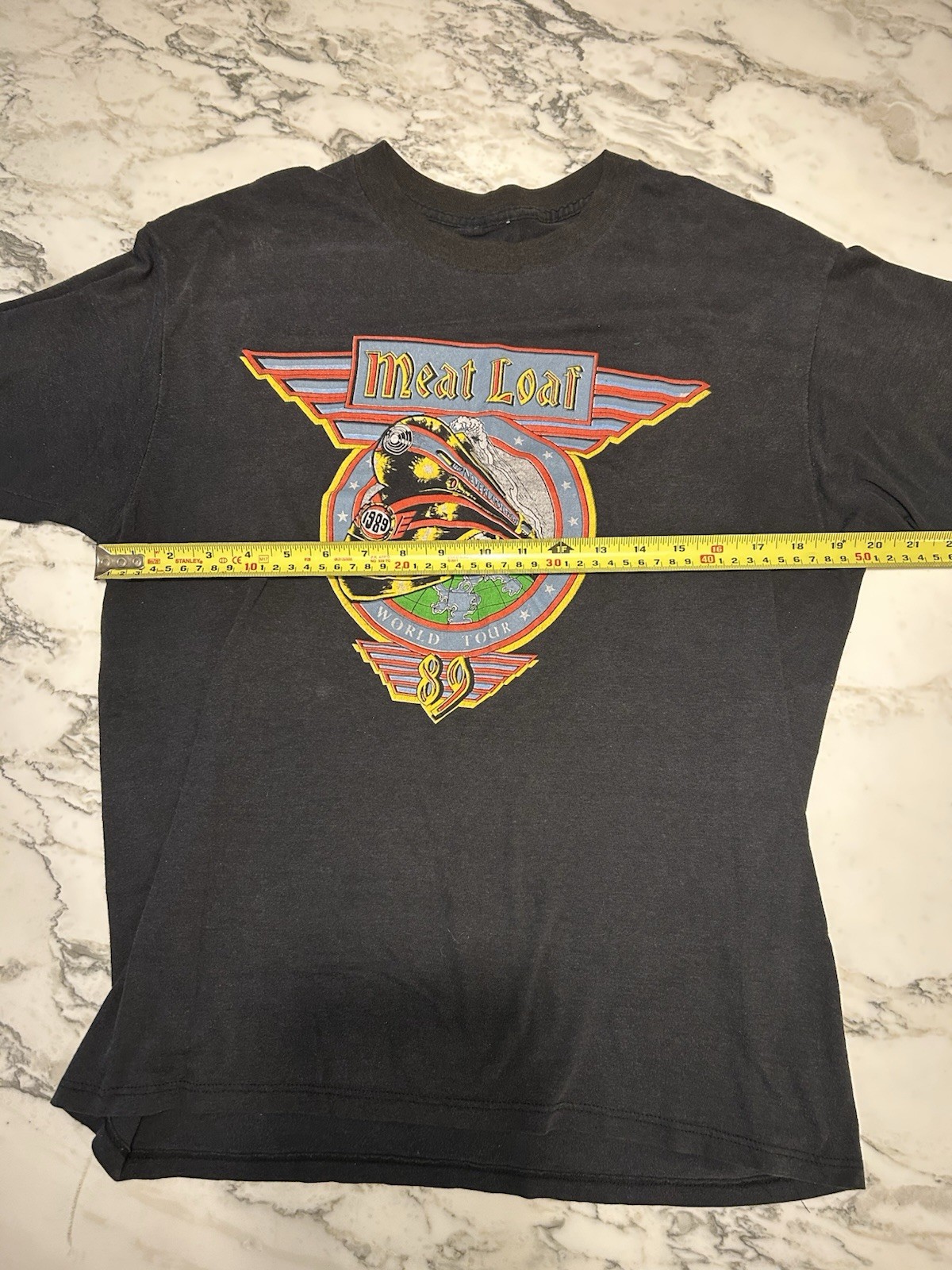 Vintage Meat Loaf Neverland Express World Tour 1989 shirt S/M gallery