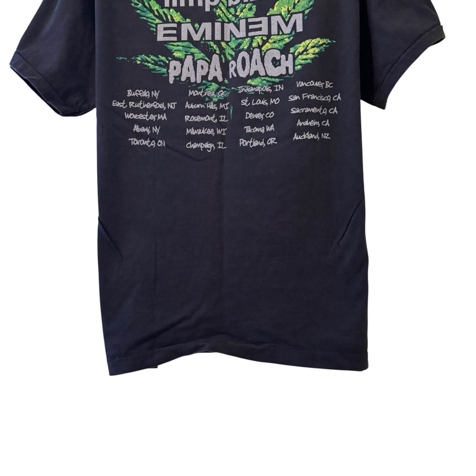 Limp Bizkit Anger Management Tour Eminem Papa Roach Tour T-Shirt Reprint XL gallery