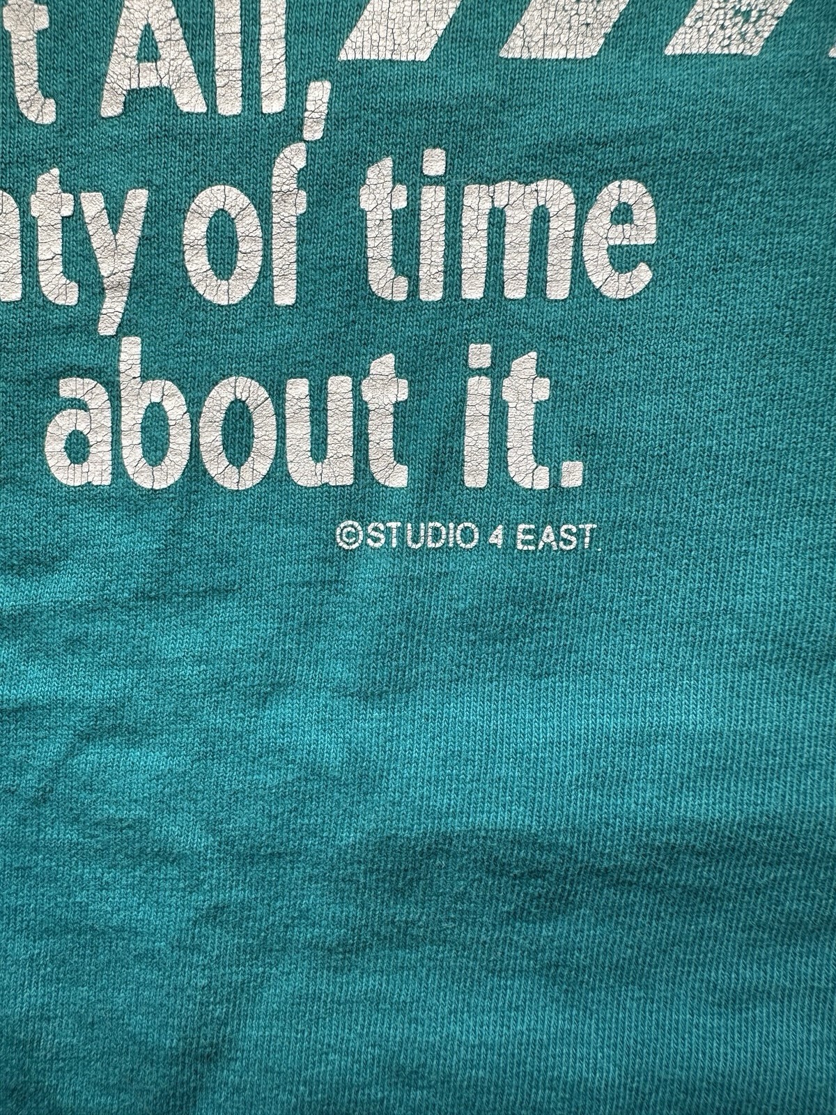 Vintage Retiree Warning Knows It All Teal Graphic T Shirt XL USA 12 gallery