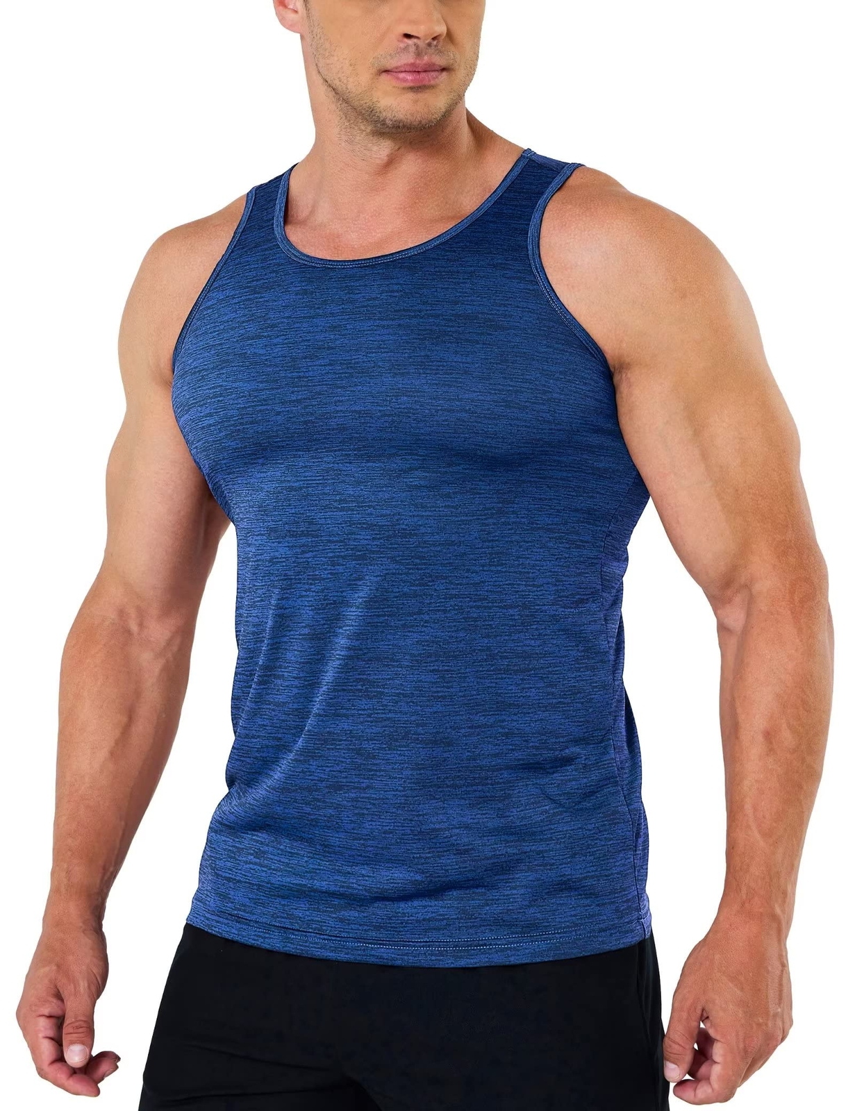 Men's Tank Tops Sleeveless Gym Workout A-Shirt Quick Dry Muscle Shirt Summer Tee gallery