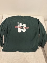 Trader Joe’s Hunter Green Long Sleeve T-Shirt, 3x *MINIMAL DAMAGE AS SHOWN*