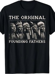 Retro Native American Chief Graphic T-Shirt Vintage Tribal Warrior Head Tee
