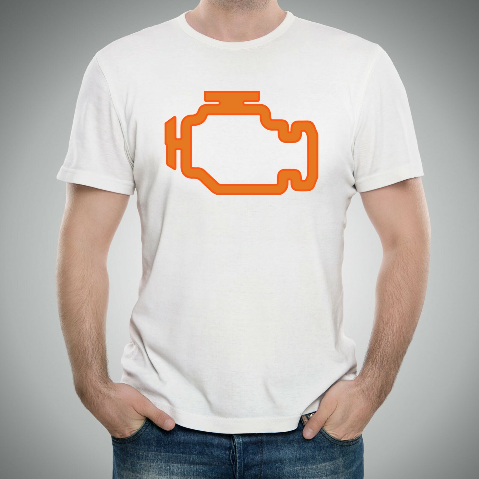 Check Engine Light - Funny Car Handyman Father Dad Mechanic T Shirt gallery
