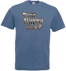 Thin Lizzy – poster 2 T-shirt hard rock black blue graphite all sizes S-5XL