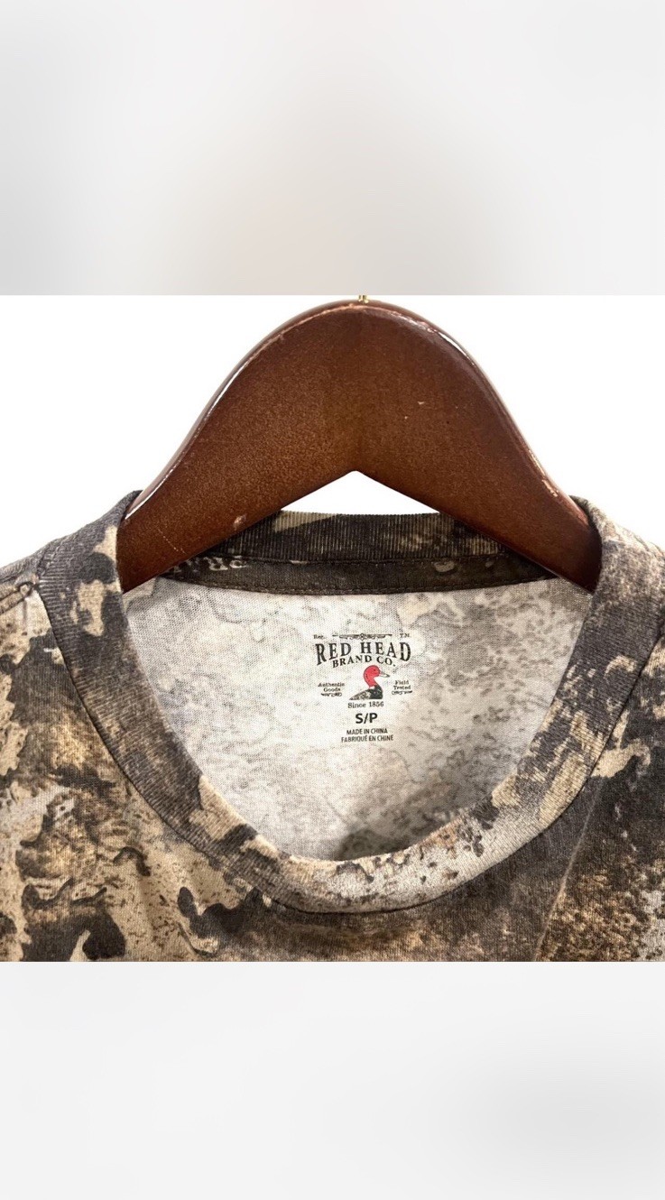RedHead Men’s Camouflage Long Sleeve Crew Neck Knit Cotton T-Shirt Size S/P gallery
