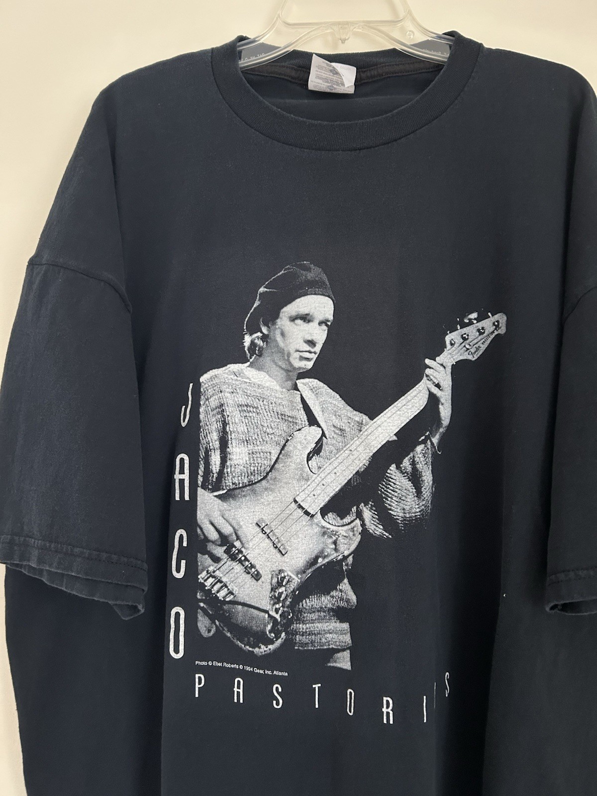 Vintage 2000s Jaco Pastorius Shirt Tee XXXL Gear Inc Jazz Bass Y2K Miles Davis gallery
