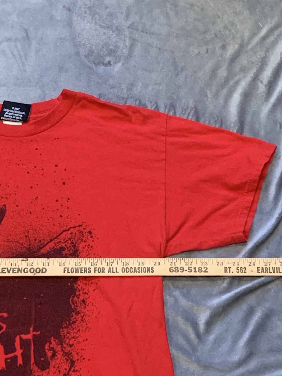 2007 Retro 30 Days Of Night Movie Promo Red Graphic T Shirt Size Large gallery