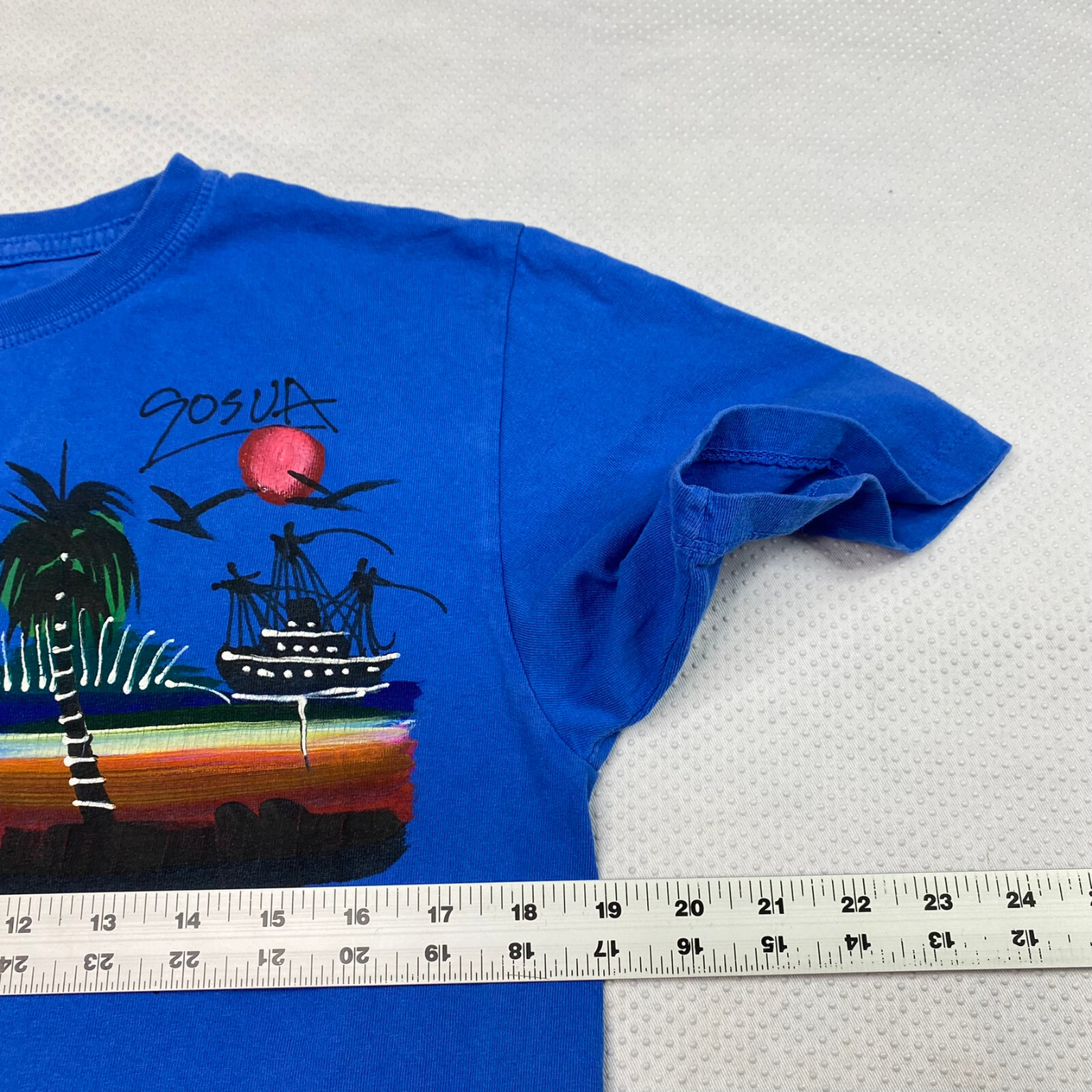 Alta Gracia Mens Graphic T Shirt sz M Blue Vacation Novelty Dominican Republic gallery