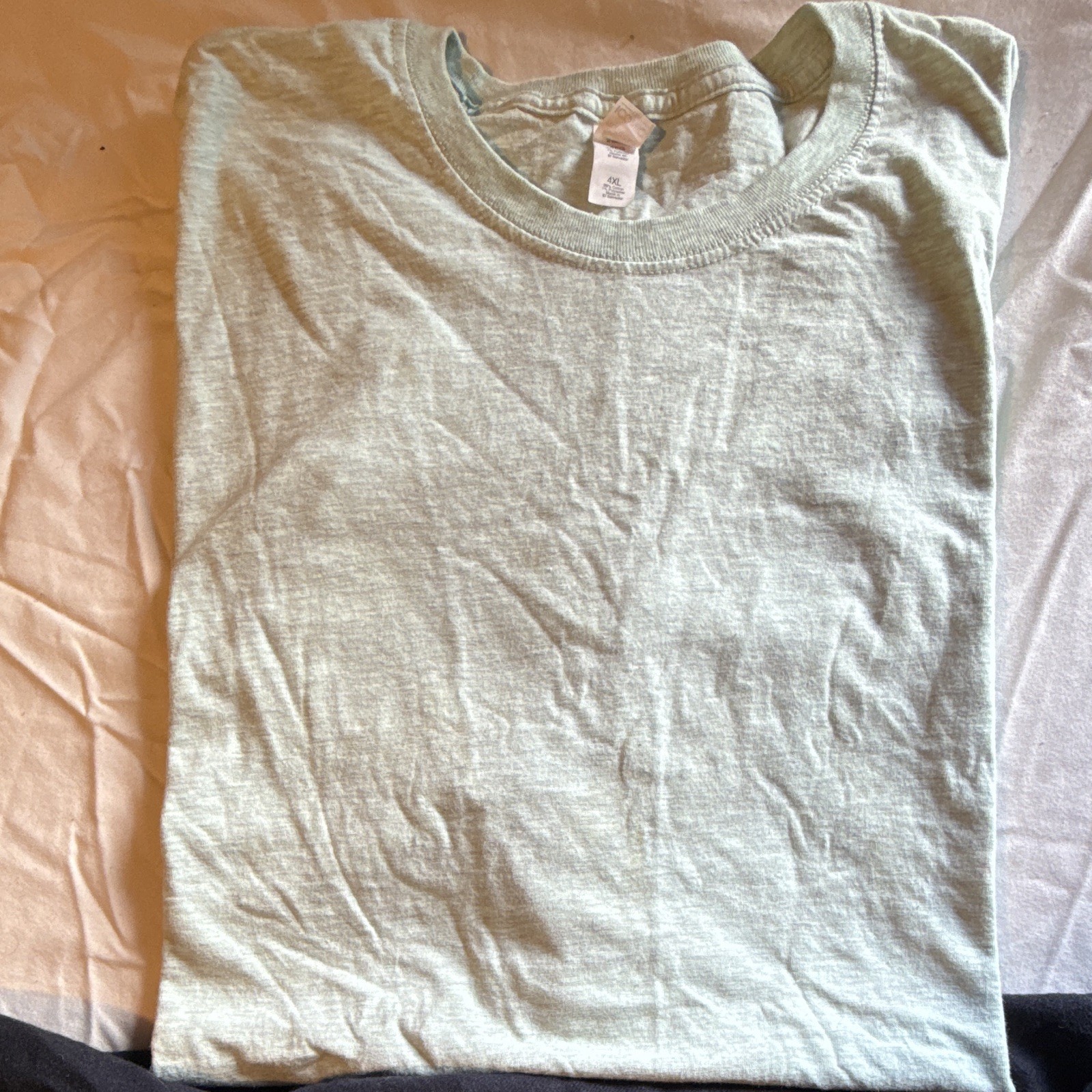 Mossimo Mens 4XL Big & Tall Gray Cotton Crew Neck Knit T-Shirt Logo gallery