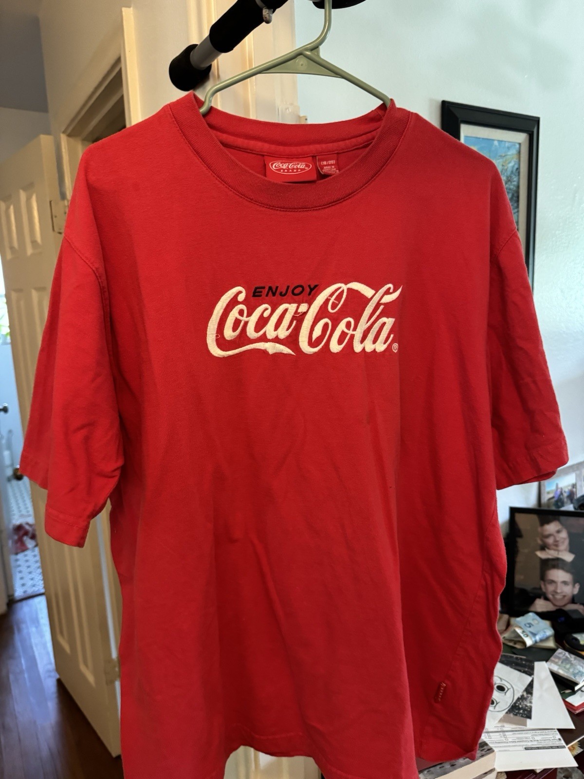 Coca-Cola Men's Red T-Shirt Embroidered gallery