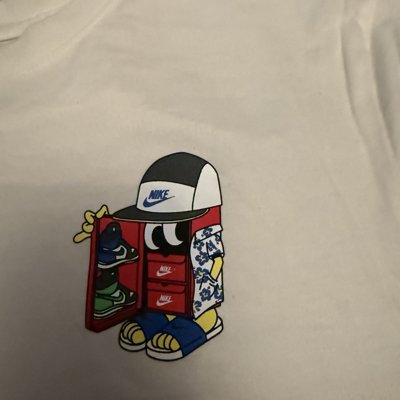 Nike The Nike Tee Men's Graphic Shoebox Cotton Knit Crew Neck T-Shirt White L gallery